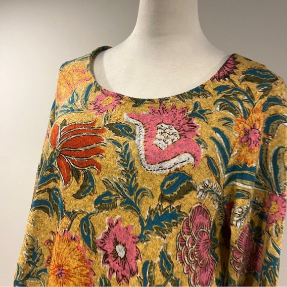 Natural Life long sleeve floral sweater dress