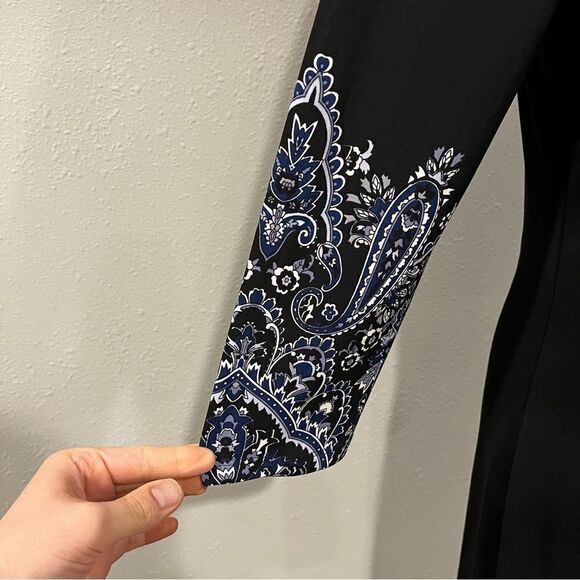 WHBM rhinestones embellished long sleeve midi dress