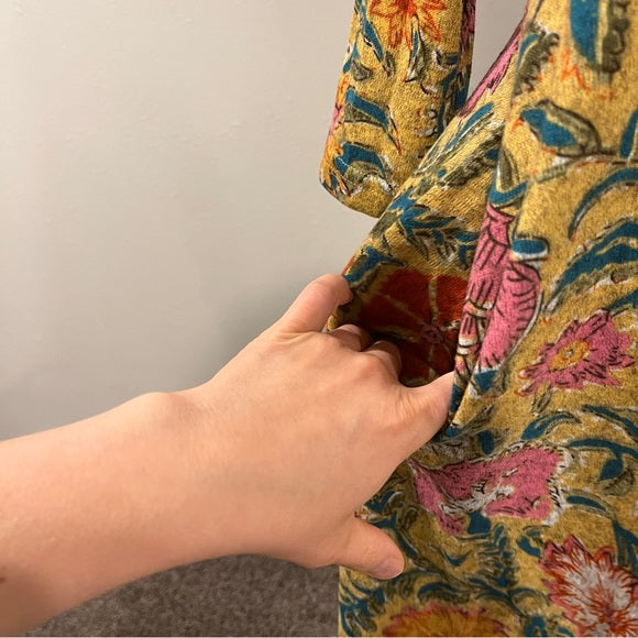 Natural Life long sleeve floral sweater dress